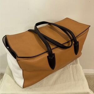 Max mara leather bowler handbag